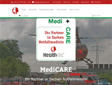 Tablet Screenshot of health-tec.de